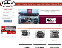 Tablet Screenshot of gubertautomoveis.com.br